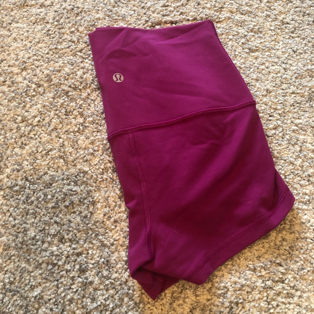 Lululemon Athletica ~ Magenta Spandex Shorts